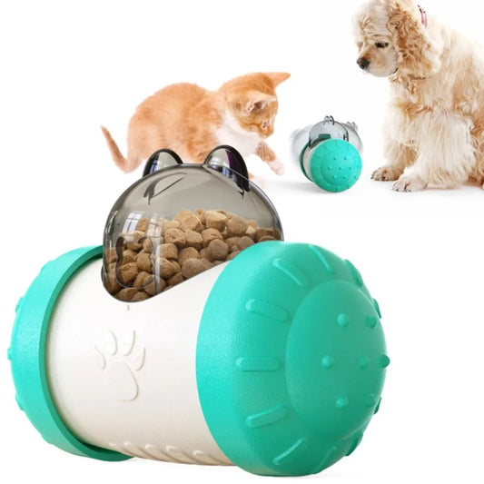 Dispensador Interactivo de Snacks para Perros y Gatos — Estimulación y Diversión